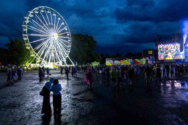 Music festival Colours of Ostrava has to been temporary closed due to heavy rain and thunderstorm in Ostrava, Czech Republic, on July 17, 2026. (CTKxPhoto VladimirxPrycek) CTKPhotoP2026071707999  CTKPhotoP2026071707999