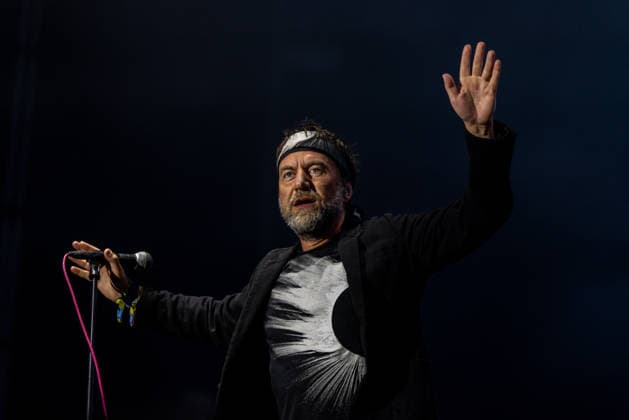 Milan Cais of music group Tata Bojs performs during the third day of Music festival Colours of Ostrava in Ostrava, Czech Republic, on July 17, 2026. (CTKxPhoto VladimirxPrycek) CTKPhotoP2026071708010  CTKPhotoP2026071708010