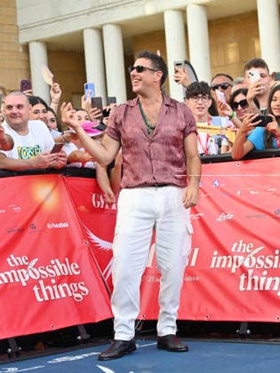 July 17, 2026, Giffoni Valle Piana, Italy: Francesco Gabbani on the Blue Carpet during the Giffoni Film Festival 2026. Giffoni Valle Piana Italy  - ZUMAs197 20260717_aaa_s197_113 Copyright: xAntoninoxD Espositox