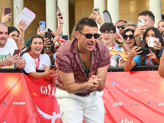 July 17, 2026, Giffoni Valle Piana, Italy: Francesco Gabbani on the Blue Carpet during the Giffoni Film Festival 2026. Giffoni Valle Piana Italy  - ZUMAs197 20260717_aaa_s197_121 Copyright: xAntoninoxD Espositox