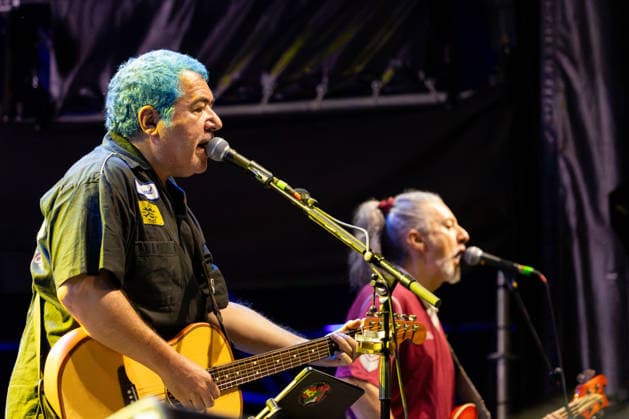 17.07.2026, Bellinzona, Parco Urbano, Nevermind Music Fest 2026: Modena City Ramblers, Riccardo Sgavetti (bass, acoustic guitar) and Massimo Ice Ghiacci (bass, sax, backing vocals, acoustic guitar) Bellinzona Parco Urbano Ticino Switzerland *** July 17, 2026, Bellinzona, Parco Urbano, Nevermind Music Fest 2026: Modena City Ramblers, Riccardo Sgavetti on bass and acoustic guitar, and Massimo Ice Ghiacci on bass, sax, backing vocals, and acoustic guitar; Bellinzona, Parco Urbano, Ticino, Switzerland Copyright: xJustPictures.ch FrancescoxMinghettix jp-en-FrMi-_NG_0048