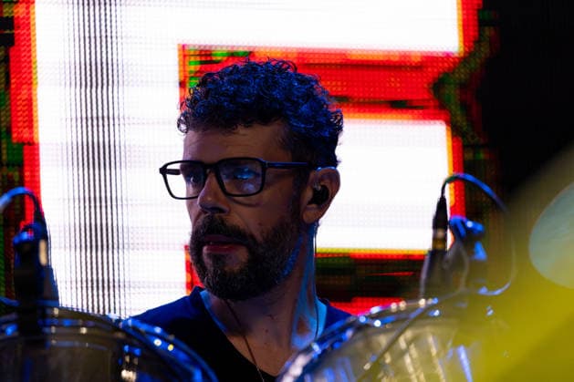17.07.2026, Bellinzona, Parco Urbano, Nevermind Music Fest 2026: Modena City Ramblers, Enrico Torreggiani (drums, backing vocals) Bellinzona Parco Urbano Ticino Switzerland *** July 17, 2026, Bellinzona, Parco Urbano, Nevermind Music Fest 2026, Modena City Ramblers, Enrico Torreggiani on drums and backing vocals, Bellinzona, Parco Urbano, Ticino, Switzerland Copyright: xJustPictures.ch FrancescoxMinghettix jp-en-FrMi-_NG_0164