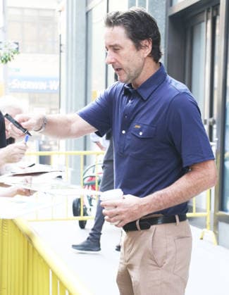 Luke Wilson grabs a cup of coffee while headed to Good Morning America to promote The Hawk Featuring: Luke Wilson Where: New York City, New York, United States When: 17 Jul 2026 Credit: Roger Wong INSTARimages EDITORIAL USE ONLY. NOT FOR USE BY NEWSPAPERS BASED IN THE UK. Copyright: xx instar55860285