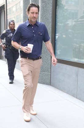 Luke Wilson grabs a cup of coffee while headed to Good Morning America to promote The Hawk Featuring: Luke Wilson Where: New York City, New York, United States When: 17 Jul 2026 Credit: Roger Wong INSTARimages EDITORIAL USE ONLY. NOT FOR USE BY NEWSPAPERS BASED IN THE UK. Copyright: xx instar55860288