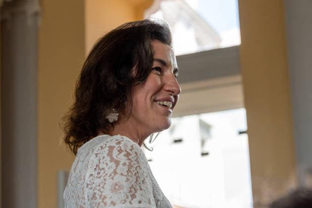 26. Deutsch-Französischer Ministerrat am 17. Juli 2026 im Schloss Augustusburg zu Brühl. Im Bild die deutsche Ministerin für Forschung, Technologie und Raumfahrt, Dorothee Bär vor der gemeinsamen Pressekonferenz des französischen Staatspräsidenten Emmanuel Macron und des deutschen Bundeskanzlers Friedrich Merz. Anlässlich des Ministerrates begrüßten der Kanzler sowie Mitglieder seines Kabinetts den Französischen Präsidenten Emmanuel Macron sowie einige Mitglieder der französischen Regierung. Brühl Nordrhein-Westfalen Deutschland *** 26th German-French Ministerial Council on July 17, 2026, at Augustusburg Palace in Brühl. Pictured is the German Minister for Research, Technology, and Space, Dorothee Bär, prior to the joint pres