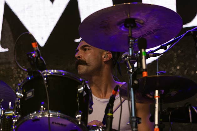 17.07.2026, Bellinzona, Parco Urbano, Nevermind Music Fest 2026: The Rumjacks, Pietro Della Sala (drums) Bellinzona Parco Urbano Ticino Switzerland *** July 17, 2026, Bellinzona, Parco Urbano, Nevermind Music Fest 2026: The Rumjacks, Pietro Della Sala on drums, Bellinzona, Parco Urbano, Ticino, Switzerland Copyright: xJustPictures.ch FrancescoxMinghettix jp-en-FrMi-_NG_0078