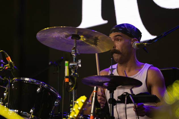 17.07.2026, Bellinzona, Parco Urbano, Nevermind Music Fest 2026: The Rumjacks, Pietro Della Sala (drums) Bellinzona Parco Urbano Ticino Switzerland *** July 17, 2026, Bellinzona, Parco Urbano, Nevermind Music Fest 2026: The Rumjacks, Pietro Della Sala on drums, Bellinzona, Parco Urbano, Ticino, Switzerland Copyright: xJustPictures.ch FrancescoxMinghettix jp-en-FrMi-_NG_0145