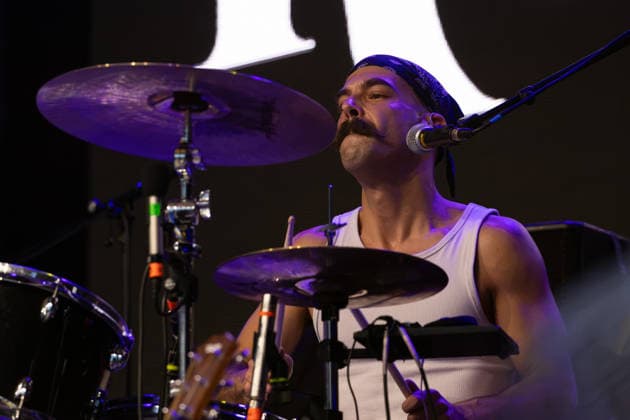 17.07.2026, Bellinzona, Parco Urbano, Nevermind Music Fest 2026: The Rumjacks, Pietro Della Sala (drums) Bellinzona Parco Urbano Ticino Switzerland *** July 17, 2026, Bellinzona, Parco Urbano, Nevermind Music Fest 2026: The Rumjacks, Pietro Della Sala on drums, Bellinzona, Parco Urbano, Ticino, Switzerland Copyright: xJustPictures.ch FrancescoxMinghettix jp-en-FrMi-_NG_0153