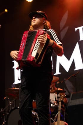 17.07.2026, Bellinzona, Parco Urbano, Nevermind Music Fest 2026: The Rumjacks, Kyle Goyette (accordion & backing vocals) Bellinzona Parco Urbano Ticino Switzerland *** July 17, 2026, Bellinzona, Parco Urbano, Nevermind Music Fest 2026: The Rumjacks, Kyle Goyette (accordion, backing vocals), Bellinzona, Parco Urbano, Ticino, Switzerland Copyright: xJustPictures.ch FrancescoxMinghettix jp-en-FrMi-_NG_0501