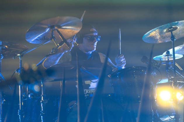 July 18, 2026, Belgrade, Central Serbia, Serbia: 2026717, Belgrade, Serbia -British rock band Skunk Anansie perform live on stage during a concert at the Open Air Corner in Luka Beograd. RICHARDSON MARK performs on stage. Belgrade Serbia  - ZUMAd223 20260718_zip_d223_006 Copyright: xMarkoxDimicx