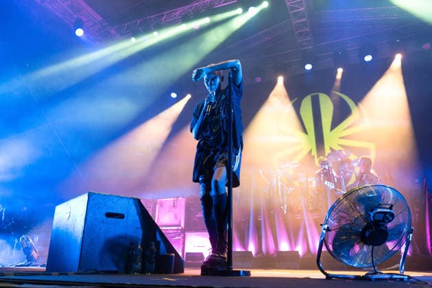 July 18, 2026, Belgrade, Central Serbia, Serbia: 2026717, Belgrade, Serbia -British rock band Skunk Anansie perform live on stage during a concert at the Open Air Corner in Luka Beograd. SKIN performs on stage. Belgrade Serbia  - ZUMAd223 20260718_zip_d223_010 Copyright: xMarkoxDimicx