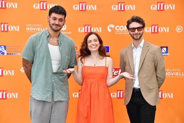 IPA86767852 - Giffoni Vallepiana Giffoni Festival 2026 Wildwood Photocall. Pictured: Arianna Craviotto, Guillem Ignasi, Thibault Leclercq  Copyright: xVincenzoxLandix xVincenzoxLandix 86767852
