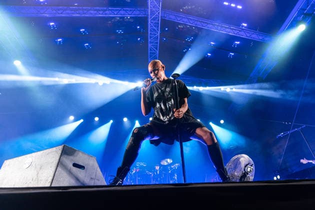 July 17, 2026, Belgrade, Central Serbia, Serbia: British rock band Skunk Anansie perform live on stage during a concert at the Open Air Corner in Luka Beograd. SKIN performs on stage. Belgrade Serbia  - ZUMAd223 20260718_zip_d223_004 Copyright: xMarkoxDimicx