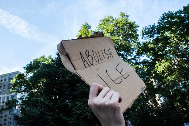 July 17, 2026, New York City, New York, USA: Good Trouble Lives On: ICE Out Rally in Foley Square.in Lower Manhattan. New York City USA  - ZUMAt442 20260717_znp_t442_001 Copyright: xBillyxTompkinsx