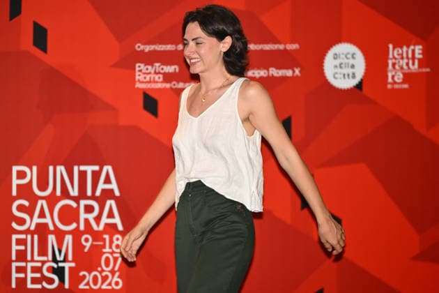 News - Romana Maggiora Vergano and Paolo Strippoli at Puntasacra Film Fest Romana Maggiora Vergano before the screening of La Valle dei Sorrisi at the Puntasacra Film Fest on July 17, 2026, in Idroscalo di Ostia, Rome, Italy. Rome Idroscalo di Ostia Italy Copyright: xDomenicoxCippitellix xLiveMediax LPN_2569378