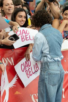 56th Giffoni Film Festival - Photocall Sunny Dancer British actress Bella Ramsey attends the photocall for the film Sunny Dancer during the 56th edition of the Giffoni Film Festival in Giffoni Valle Piana, Italy on July 17, 2026. Photo by Andrea Bracaglia ABACAPRESS.COM Giffoni Valle Piana Italy Italy  Copyright: xBracagliaxAndrea ABACAx