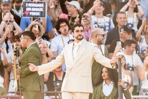 Music Concert - Bad Bunny - DeBÃ TiRAR MaS FOToS World Tour Bad Bunny (Benito Antonio Martinez Ocasio) Milan Ippodromo SNAI La Maura Italy Copyright: xMirkoxFava TSCKx xLiveMediax LPM_2569564