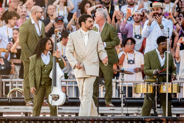 Music Concert - Bad Bunny - DeBÃ TiRAR MaS FOToS World Tour Bad Bunny (Benito Antonio Martinez Ocasio) Milan Ippodromo SNAI La Maura Italy Copyright: xMirkoxFava TSCKx xLiveMediax LPM_2569566