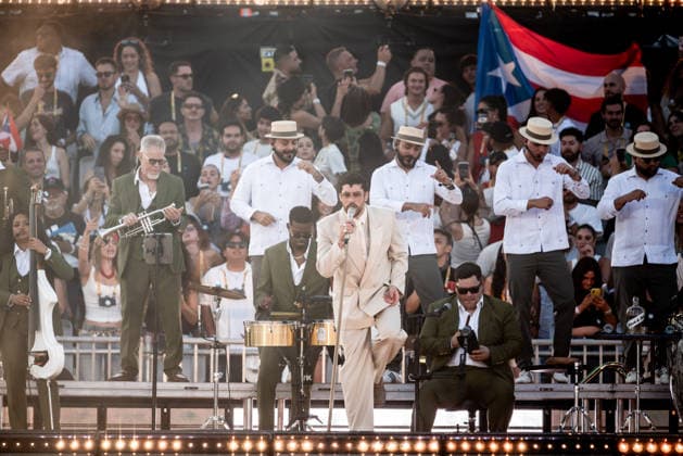 Music Concert - Bad Bunny - DeBÃ TiRAR MaS FOToS World Tour Bad Bunny (Benito Antonio Martinez Ocasio) Milan Ippodromo SNAI La Maura Italy Copyright: xMirkoxFava TSCKx xLiveMediax LPM_2569575