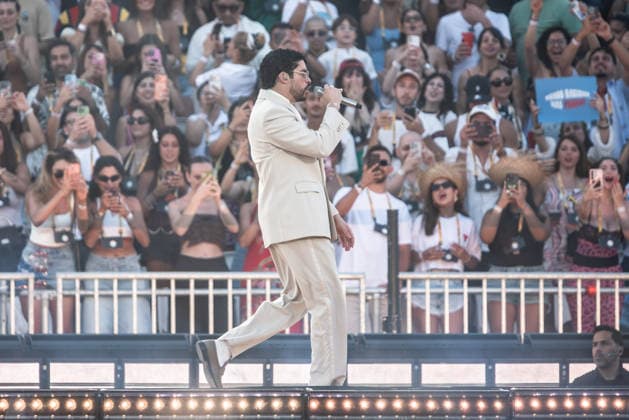 Music Concert - Bad Bunny - DeBÃ TiRAR MaS FOToS World Tour Bad Bunny (Benito Antonio Martinez Ocasio) Milan Ippodromo SNAI La Maura Italy Copyright: xMirkoxFava TSCKx xLiveMediax LPM_2569577