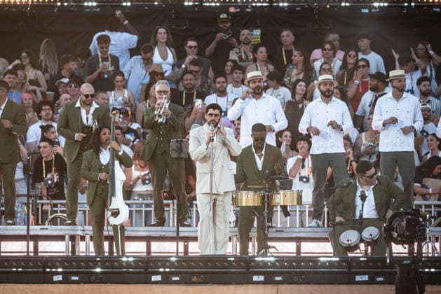 Music Concert - Bad Bunny - DeBÃ TiRAR MaS FOToS World Tour Bad Bunny (Benito Antonio Martinez Ocasio) Milan Ippodromo SNAI La Maura Italy Copyright: xMirkoxFava TSCKx xLiveMediax LPM_2569585