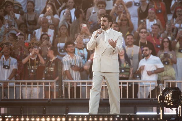 Music Concert - Bad Bunny - DeBÃ TiRAR MaS FOToS World Tour Bad Bunny (Benito Antonio Martinez Ocasio) Milan Ippodromo SNAI La Maura Italy Copyright: xMirkoxFava TSCKx xLiveMediax LPM_2569586