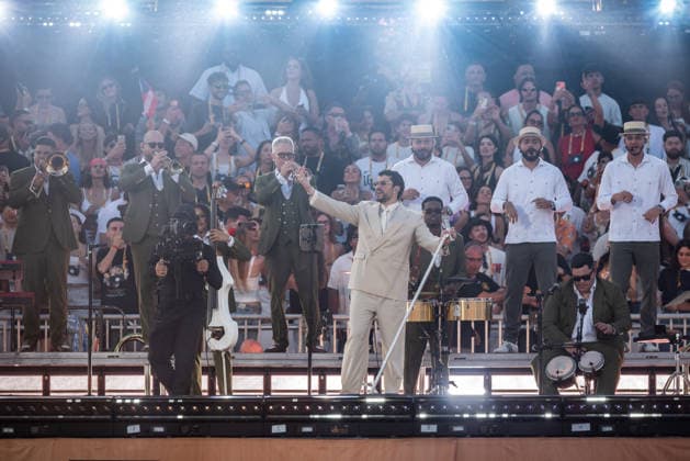 Music Concert - Bad Bunny - DeBÃ TiRAR MaS FOToS World Tour Bad Bunny (Benito Antonio Martinez Ocasio) Milan Ippodromo SNAI La Maura Italy Copyright: xMirkoxFava TSCKx xLiveMediax LPM_2569588