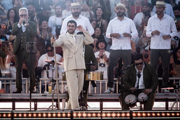 Music Concert - Bad Bunny - DeBÃ TiRAR MaS FOToS World Tour Bad Bunny (Benito Antonio Martinez Ocasio) Milan Ippodromo SNAI La Maura Italy Copyright: xMirkoxFava TSCKx xLiveMediax LPM_2569589