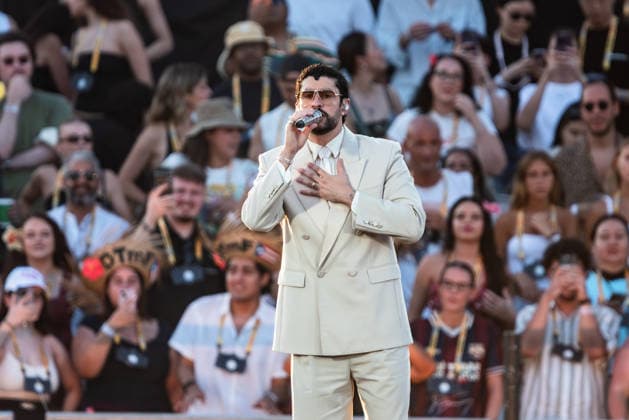 Music Concert - Bad Bunny - DeBÃ TiRAR MaS FOToS World Tour Bad Bunny (Benito Antonio Martinez Ocasio) Milan Ippodromo SNAI La Maura Italy Copyright: xMirkoxFava TSCKx xLiveMediax LPM_2569590