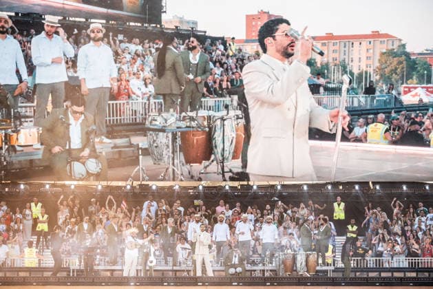 Music Concert - Bad Bunny - DeBÃ TiRAR MaS FOToS World Tour Bad Bunny (Benito Antonio Martinez Ocasio) Milan Ippodromo SNAI La Maura Italy Copyright: xMirkoxFava TSCKx xLiveMediax LPM_2569596