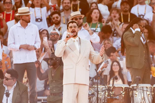 Music Concert - Bad Bunny - DeBÃ TiRAR MaS FOToS World Tour Bad Bunny (Benito Antonio Martinez Ocasio) Milan Ippodromo SNAI La Maura Italy Copyright: xMirkoxFava TSCKx xLiveMediax LPM_2569597