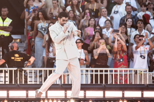 Music Concert - Bad Bunny - DeBÃ TiRAR MaS FOToS World Tour Bad Bunny (Benito Antonio Martinez Ocasio) Milan Ippodromo SNAI La Maura Italy Copyright: xMirkoxFava TSCKx xLiveMediax LPM_2569599