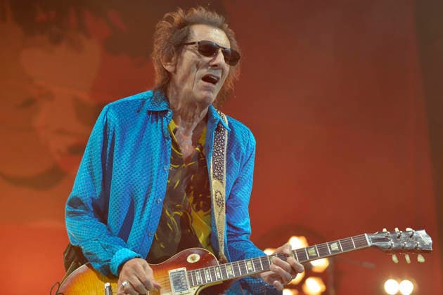 IPA86773691 - Lucca, July 17, 2026 The Lucca Summer Festival in Piazza Napoleone is hosting a concert by a former Rolling Stones rocker Ronnie Wood, who, despite his age, remains as rock n roll as ever. In the photo: Ronnie Wood on stage at the Summer Festival.  Copyright: xRobertoCappellox xRobertoxCappellox 86773691