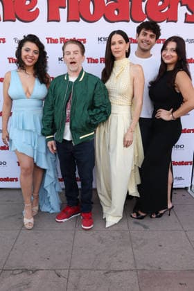 Inside arrivals for the Los Angeles premiere of The Floaters at Laemmle Royal Featuring: Bekah Zornosa, Seth Green, Jackie Tohn, Ben Krieger, Jillian Jordan Where: Los Angeles, California, United States When: 17 Jul 2026 Credit: Faye s Vision Cover Images EDITORIAL USE ONLY. NOT FOR USE BY NEWSPAPERS BASED IN THE UK. Copyright: xx coverimg55860521