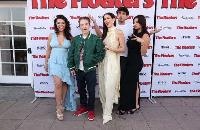 Inside arrivals for the Los Angeles premiere of The Floaters at Laemmle Royal Featuring: Bekah Zornosa, Seth Green, Jackie Tohn, Ben Krieger, Jillian Jordan Where: Los Angeles, California, United States When: 17 Jul 2026 Credit: Faye s Vision Cover Images EDITORIAL USE ONLY. NOT FOR USE BY NEWSPAPERS BASED IN THE UK. Copyright: xx coverimg55860527