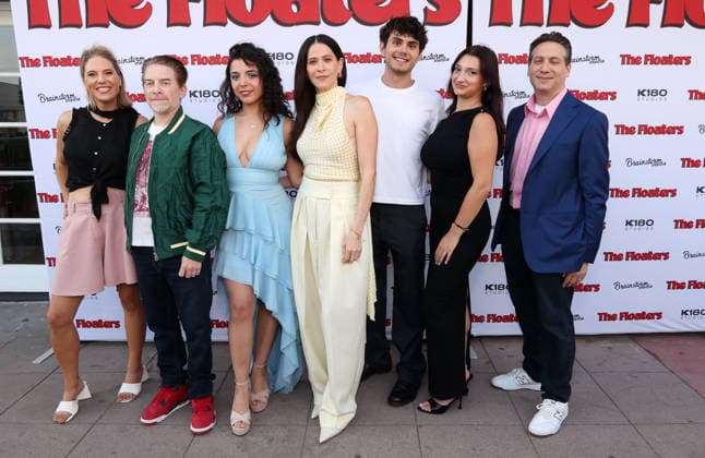 Inside arrivals for the Los Angeles premiere of The Floaters at Laemmle Royal Featuring: Andra Gordon, Bekah Zornosa, Seth Green, Jackie Tohn, Ben Krieger, Jillian Jordan, Shai Korman Where: Los Angeles, California, United States When: 17 Jul 2026 Credit: Faye s Vision Cover Images EDITORIAL USE ONLY. NOT FOR USE BY NEWSPAPERS BASED IN THE UK. Copyright: xx coverimg55860529