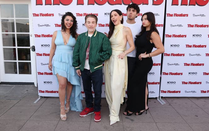 Inside arrivals for the Los Angeles premiere of The Floaters at Laemmle Royal Featuring: Bekah Zornosa, Seth Green, Jackie Tohn, Ben Krieger, Jillian Jordan Where: Los Angeles, California, United States When: 17 Jul 2026 Credit: Faye s Vision Cover Images EDITORIAL USE ONLY. NOT FOR USE BY NEWSPAPERS BASED IN THE UK. Copyright: xx coverimg55860526