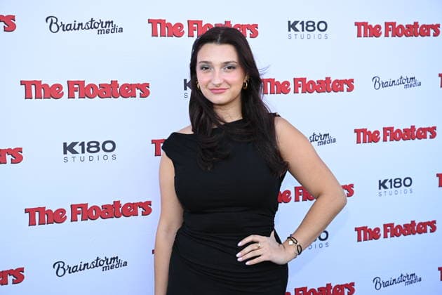 Inside arrivals for the Los Angeles premiere of The Floaters at Laemmle Royal Featuring: Jillian Jordan Where: Los Angeles, California, United States When: 17 Jul 2026 Credit: Jacob Lewis INSTARimages EDITORIAL USE ONLY. NOT FOR USE BY NEWSPAPERS BASED IN THE UK. Copyright: xx instar55860634
