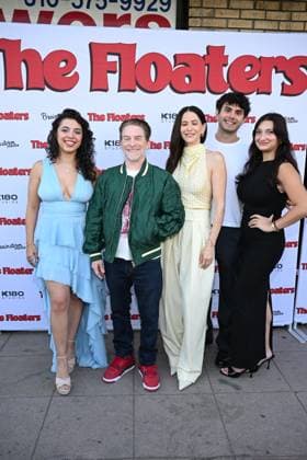 Inside arrivals for the Los Angeles premiere of The Floaters at Laemmle Royal Featuring: The Floaters Cast Where: Los Angeles, California, United States When: 17 Jul 2026 Credit: Jacob Lewis INSTARimages EDITORIAL USE ONLY. NOT FOR USE BY NEWSPAPERS BASED IN THE UK. Copyright: xx instar55860655