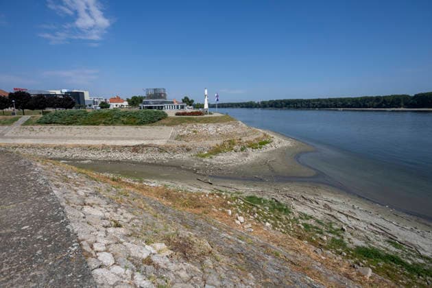 Croatia Low Water Levels A view of the low water levels on the Vuka River near Vukovar, Croatia on July 18, 2026.  DavorxJavorovic PIXSELL
