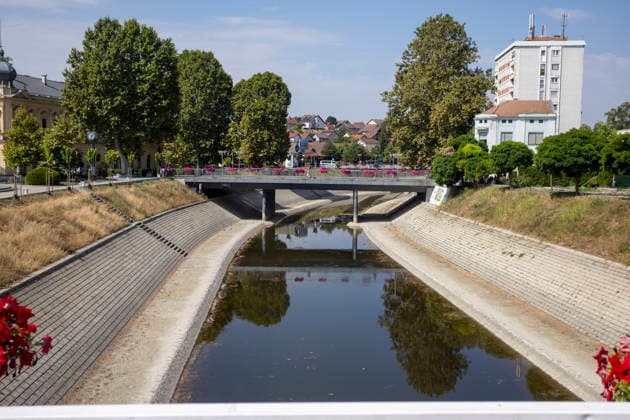 Croatia Low Water Levels A view of the low water levels on the Vuka River near Vukovar, Croatia on July 18, 2026.  DavorxJavorovic PIXSELL