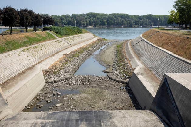 Croatia Low Water Levels A view of the low water levels on the Vuka River near Vukovar, Croatia on July 18, 2026.  DavorxJavorovic PIXSELL