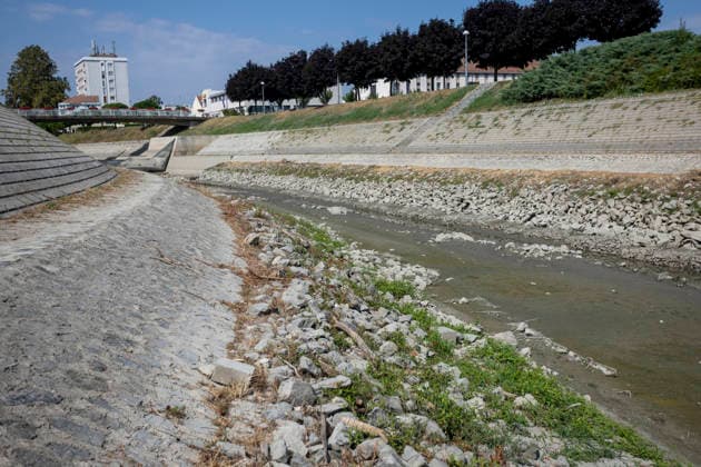 Croatia Low Water Levels A view of the low water levels on the Vuka River near Vukovar, Croatia on July 18, 2026.  DavorxJavorovic PIXSELL