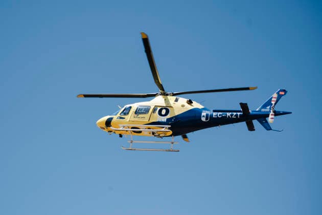 More than 300 firefighters are working to extinguish the fire in La Mierla, Guadalajara. A helicopter is assisting in firefighting efforts on July 18, 2026, in La Mierla, Guadalajara, Castilla-La Mancha, Spain. The fire remains active on several fronts and is advancing toward the municipality of Semillas, has forced the evacuation of 529 residents from eleven municipalities, and has already burned 3,483 hectares. JULY 18, 2026 FOREST FIRE La Mierla, Guadalajara, Castilla La Mierla, Guadalajara, Castilla, Spain  Copyright: xMateoxLanzuelax 7672872