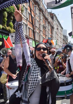 July 18, 2026, London, England, United Kingdom: Thousands of people march in central London in support of Palestine. London United Kingdom - ZUMAv130 20260718_zip_v130_028 Copyright: xVukxValcicx