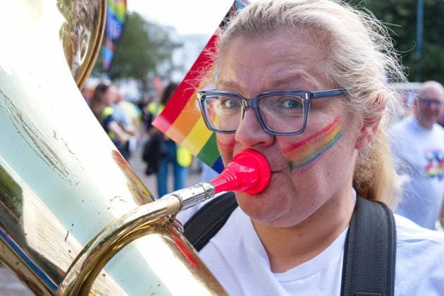 July 18, 2026, Glasgow, Scotland, UK: Thousands of participants took part in this yearÃ¢â‚¬â ¢s Glasgow Pride, following a route from Glasgow Green through the city centre. The event has earned the reputation as one of the largest and friendliest Pride events in the UK. Glasgow UK - ZUMAs357 20260718_zip_s357_020 Copyright: xCameronxScottx
