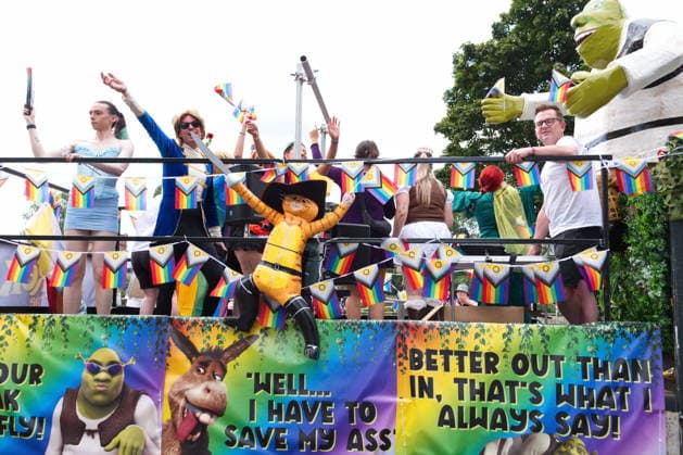 July 18, 2026, Glasgow, Scotland, UK: Thousands of participants took part in this yearÃ¢â‚¬â ¢s Glasgow Pride, following a route from Glasgow Green through the city centre. The event has earned the reputation as one of the largest and friendliest Pride events in the UK. Glasgow UK - ZUMAs357 20260718_zip_s357_024 Copyright: xCameronxScottx