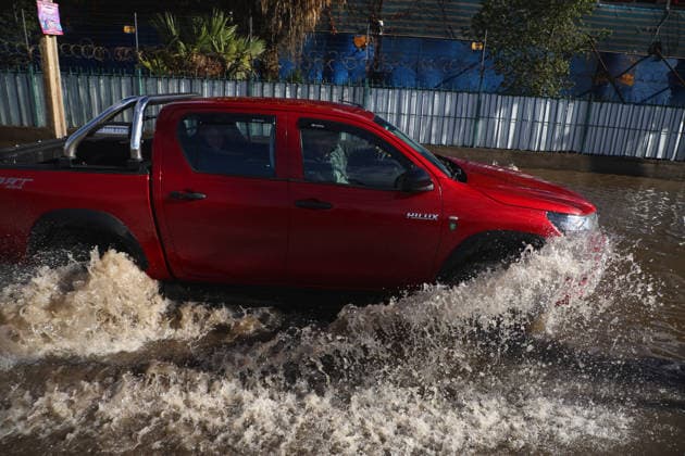 Santiago, July 18, 2026 Flooding next to the Plaza Oeste mall in the Cerrillos district Dragomir Yankovic Aton Chile, Santiago, Chile Aton 1173518  Copyright: DRAGOMIRxYANKOVIC ATONxCHILE
