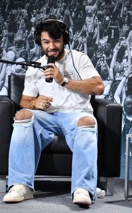 NEW YORK, NY - JULY 18: Puka Nacua during an episode of Impaulsive at day 3 of Fanatics Fest NYC on July 18, 2026 at Javits Center in New York City. Copyright: xMediaPunchx