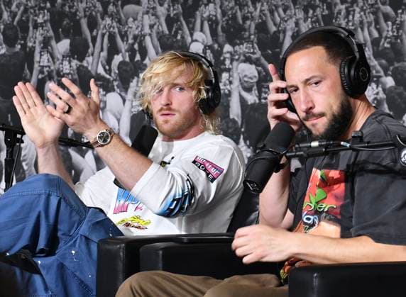 NEW YORK, NY - JULY 18: Logan Paul and Mike Majlak during an episode of Impaulsive at day 3 of Fanatics Fest NYC on July 18, 2026 at Javits Center in New York City. Copyright: xMediaPunchx